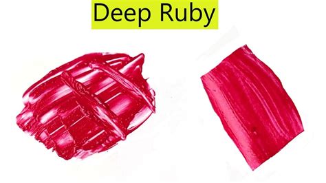 Deep Ruby Color How To Make Deep Ruby Color Color Mixing Video