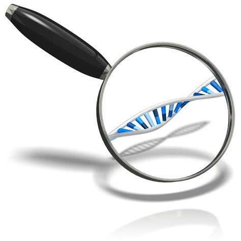 Dna Under Magnifying Glass Great Powerpoint Clipart For Presentations