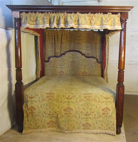 Large Victorian Mahogany 6ft Four Poster Bed As284a2646 Nz77