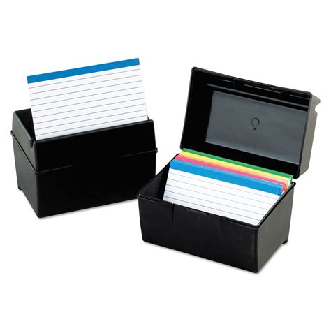 Oxford Plastic Index Card File Holds 500 5 X 8 Cards 863 X 638 X 6