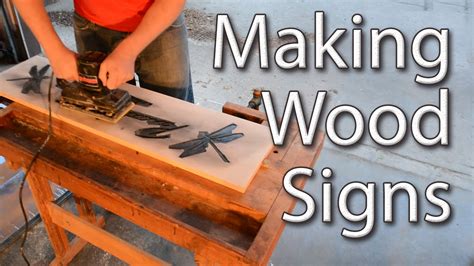Making Wood Signs With A Router Youtube