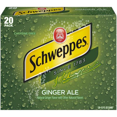 Schweppes Ginger Ale 20 Cans12 Fl Oz Kroger