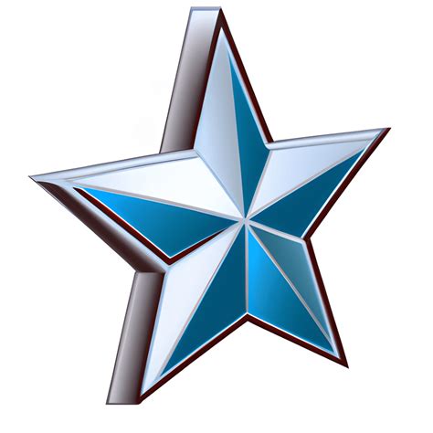 Blue And Silver Star Graphic · Creative Fabrica