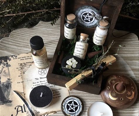 Witch Altar Box Ritual Kit Wicca Pagan Goddess Handmade Supplies © Sugarmuses Pagan Goddess