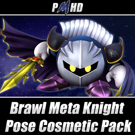 Brawl Meta Knight Pose Cosmetic Pack Super Smash Bros Brawl Mods