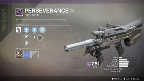 Destiny 2 Get Perseverance Energy Legendary Weapon And