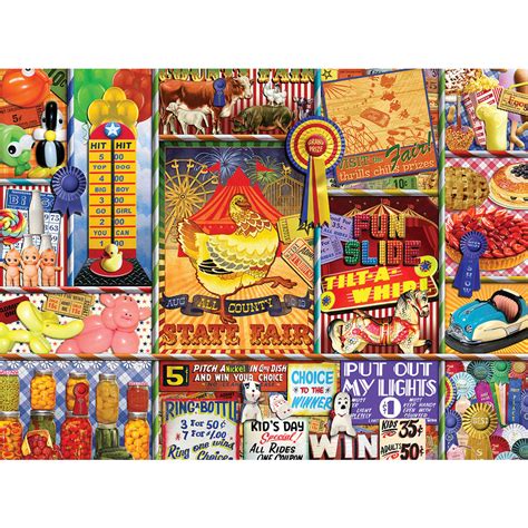 Versand und lieferung ab € 4.99. State Fair Collage 1000 Piece Jigsaw Puzzle | Bits and Pieces