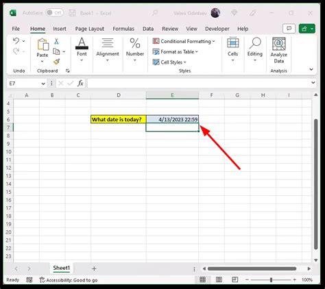 How To Use The TODAY Function To Insert Todays Date In Excel 2 Tab TV