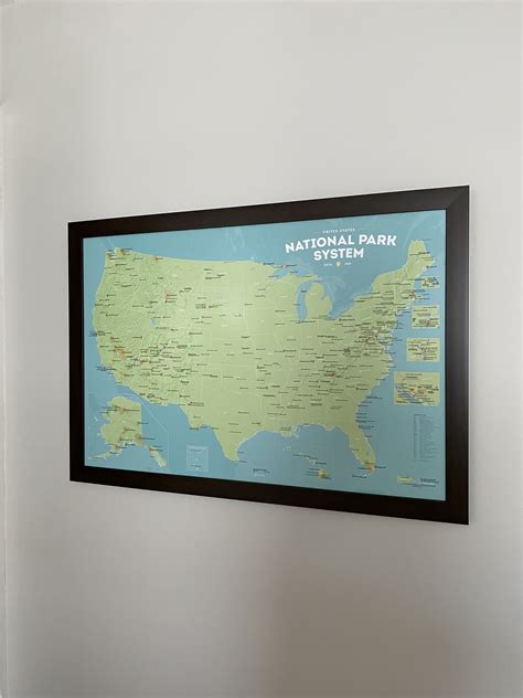 423 National Park System Units Map 24x36 Poster Best Maps Ever