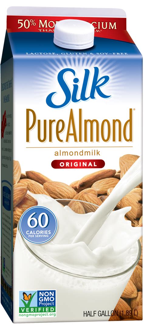 Calories in lactose free milk. I use Silk almond milk as a non-dairy milk. It is ...