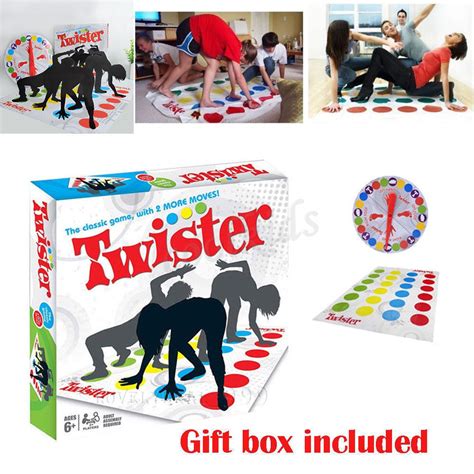 Jogo Twister Engraçado Crianças Família Twister Corpo Moves Mat Board