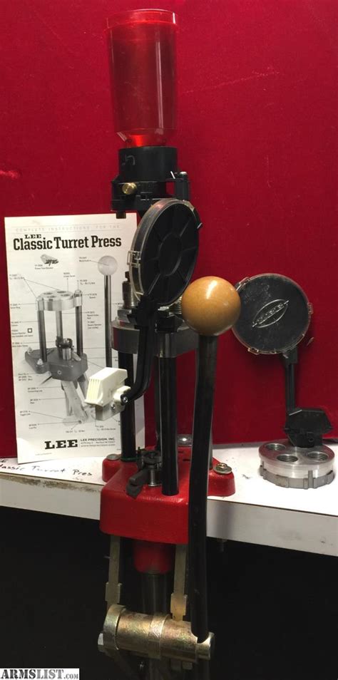 Armslist For Sale Lee Classic Turret Reloader