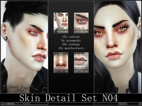 Sims 4 Ccs The Best Skin Detail By Pralinesims