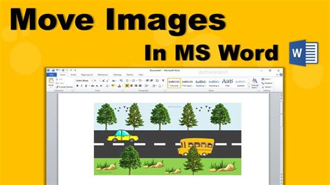 How To Move Picture In Ms Word Youtube