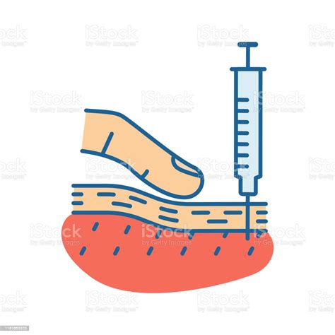 Subcutaneous Injection Color Icon Stock Illustration - Download Image ...