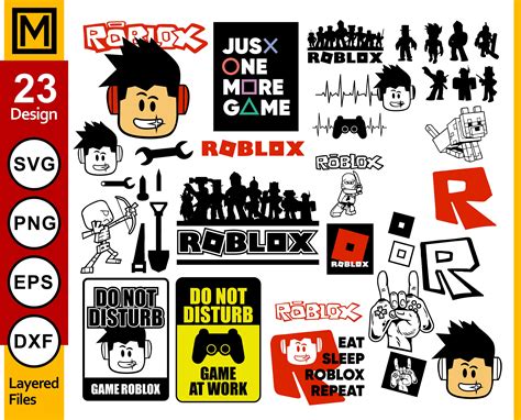 Roblox Svg Game Svg Roblox Cricut Cut Files Layered Digital Vector Images And Photos Finder