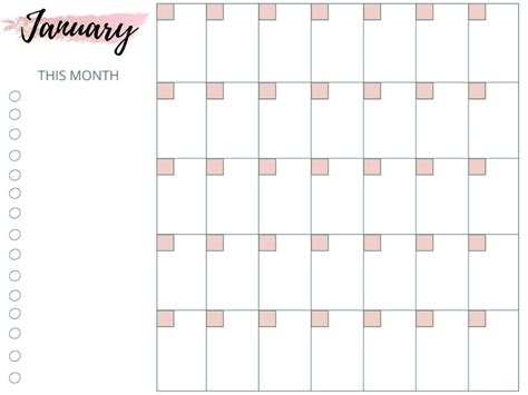 Free Vertical Printable Monthly Calendar Keeping Life Sane Blank