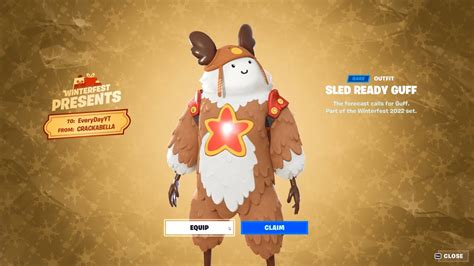 Fortnite Free Guff Skin Present Today Youtube