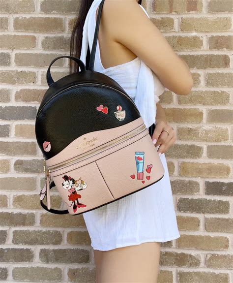 Kate Spade New York X Disney Minnie Mouse Medium Leather Backpack Beige