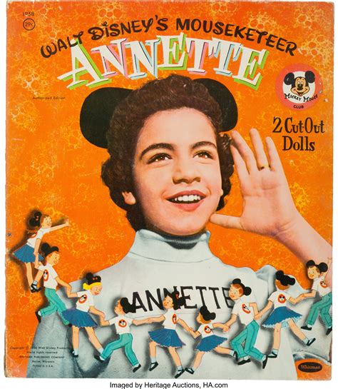 mickey mouse club annette funicello ephemera group of 7 c lot 97478 heritage auctions