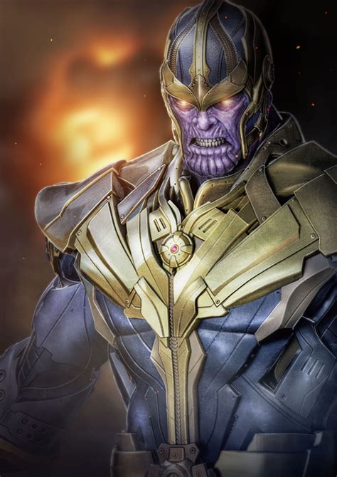 Thanos Of Titan Concept Art Job Que Fiz Lá Pro Colab De Guardiões Da