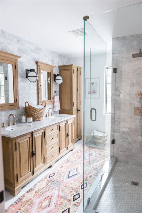 These three durable and comfortable options will work for a variety of styles. Modern Boho Bathroom Renovation Reveal - The Leslie Style