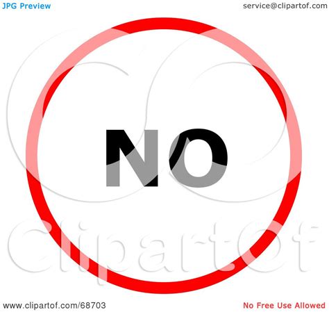 Royalty Free Rf Clipart Illustration Of A Red No Circle