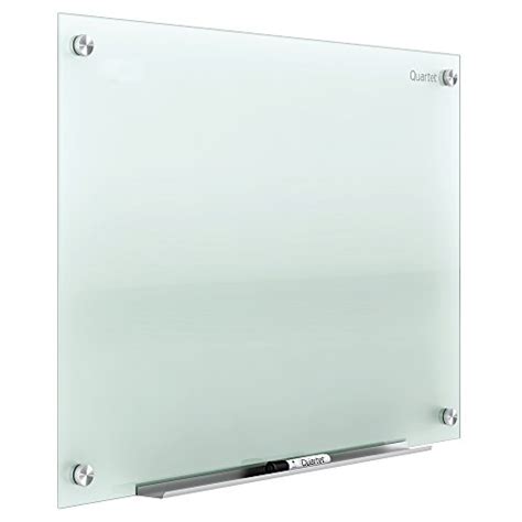Quartet Glass Whiteboard Non Magnetic Dry Erase White Board 4 X 3 Includes Accessory Tray