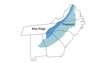 Topography Of The Blue Ridge And Piedmont — Earthhome