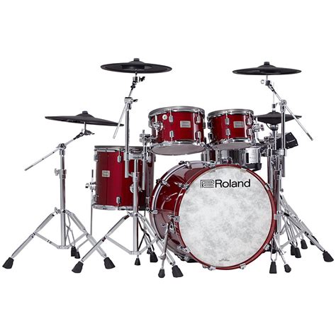 Roland V Drums Vad706 Gc Acoustic Design Kit Gloss Cherry E Drum Set