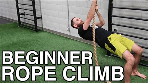 beginner rope climb rope climb progressions and upper body strength training exercises human 2