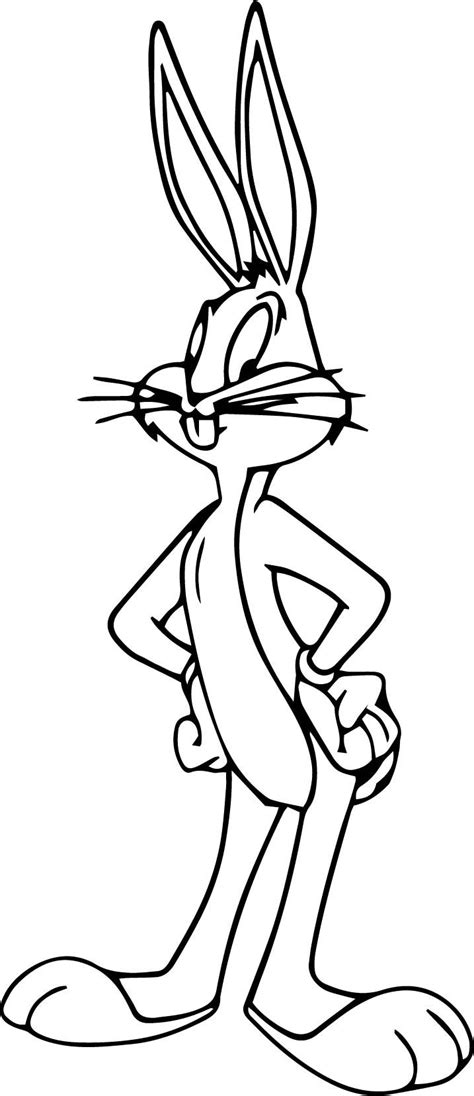 Coloring Pages Cartoon Bugs Bunny Coloring Pages