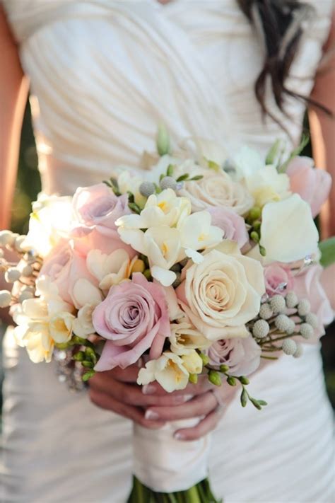 Picture Of Stunning Pastel Wedding Bouquets