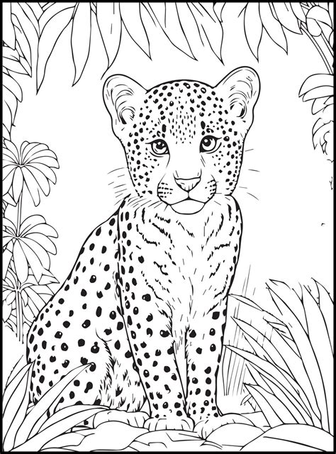 Cute Animals Coloring Pages For Kids 17382429 Vector Art At Vecteezy