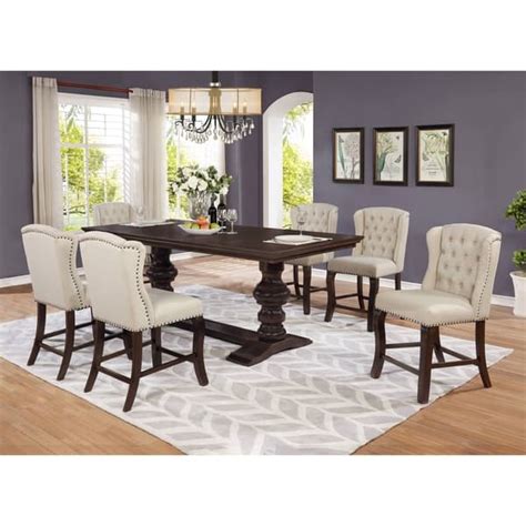 Furniture can be a result of plan and is viewed as a type of brightening craftsmanship. Shop Best Quality Furniture 7-Piece Counter Height Dining ...