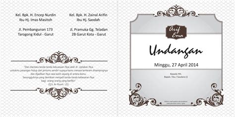 Template Undangan Pernikahan Ms Word Undangan Nikah Doc Faridah