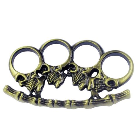 Skull Brass Knuckles The Bro Cave