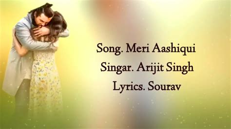 Meri Aashiqui Lyrics Meri Aashiqui Full Audio Song Jubinnautiyal Youtube
