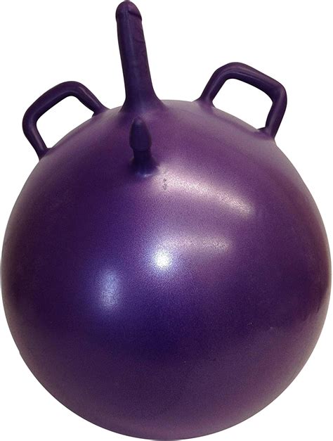 Dildo Bouncing Ball Double Purple Health And Personal Care
