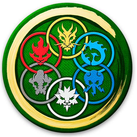 Image The Six Elemental Symbolspng Ninjago Wiki Fandom Powered