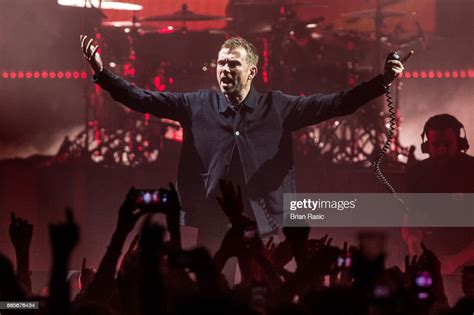 Damon Albarn Of Gorillaz Performs Live On Stage At The O2 Arena On