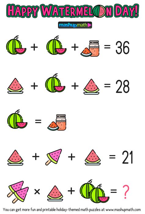 Math Brain Teasers 5th Grade