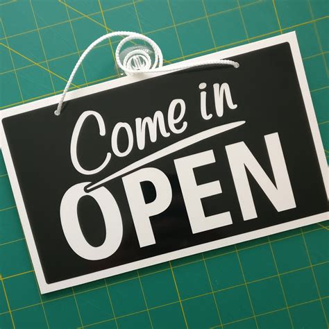 Come In Open Sorry Closed 3mm Rigid 140mm X 230mm Sign Shop Etsy