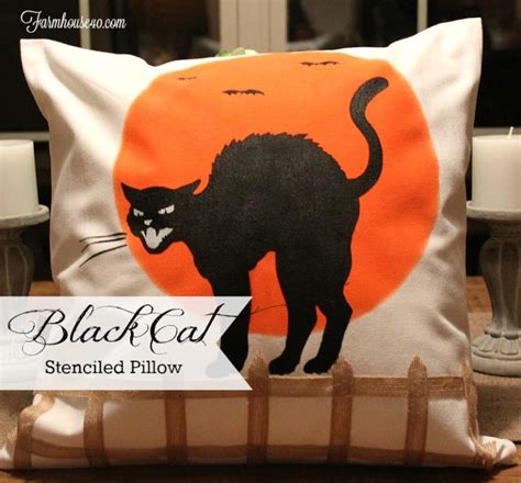 Diy Black Cat Pillow Create And Share Farmhouse 40