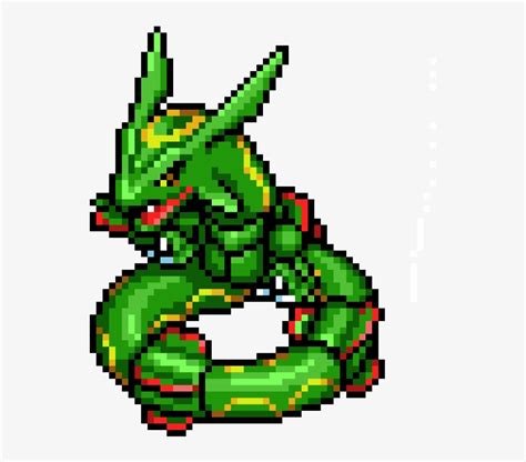 Descargar Png Rayquaza Pixel Art Transparente Pokemon Digimon Sprite