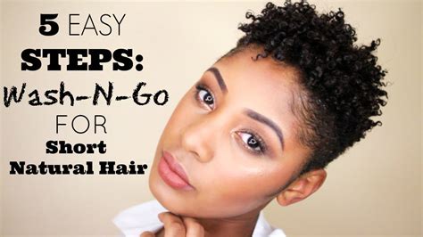Black hair tends to be curly and doesn't allow even distribution of natural oils like in straight hair. 5 Easy Steps: How to Wash & Go for Short Natural Hair ...