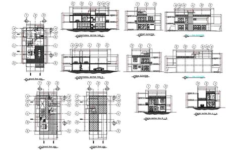 Storey Residential With Roof Deck Architectural Project Plan DWG File Cadbull