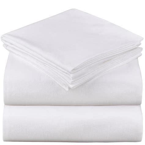 Mellanni Full Flannel Sheet Set 4 Pc 100 Organic Cotton