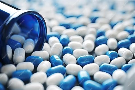 Premium Ai Image Capsules Spilled From Bottle Global Healthcare
