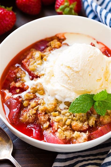 Strawberry Rhubarb Crisp Ina Garten Dessert Recipes Popsugar Food
